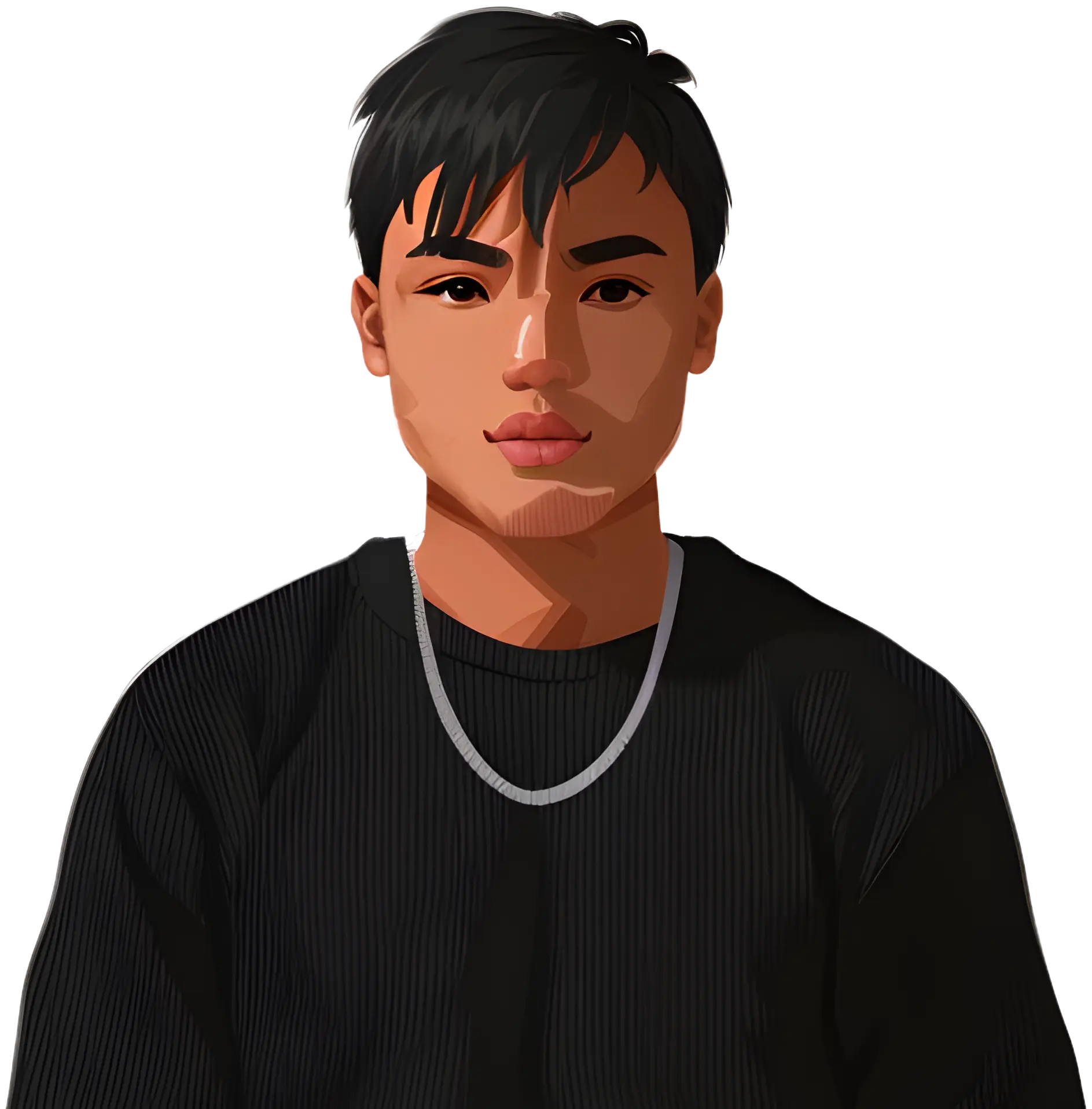 Illustrated portrait of Dominic Faulring